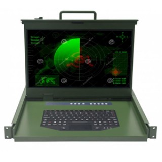 KVM-1704R 4口加固KVM控制台